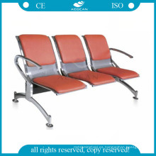 AG-TWC003 hospital acero inoxidable salon 3 plazas silla de espera